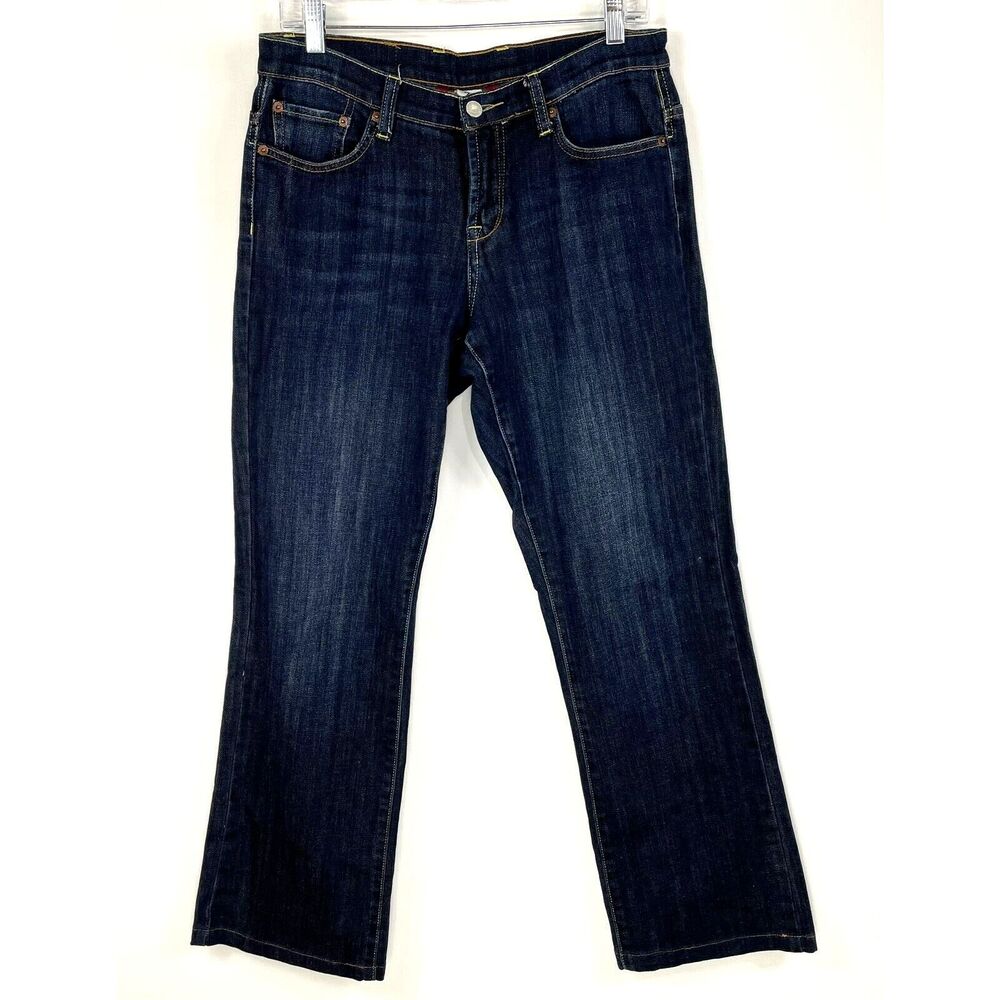 Lucky Brand Jeans Womens Size 28 Petunia Easy Rider Dark Wash Blue